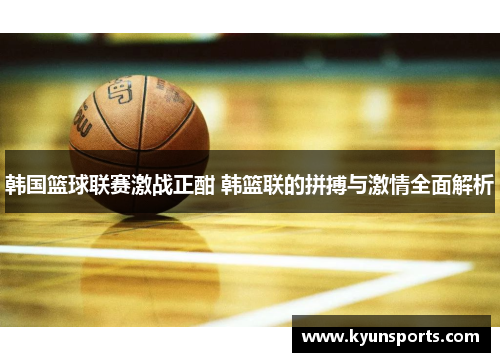 韩国篮球联赛激战正酣 韩篮联的拼搏与激情全面解析
