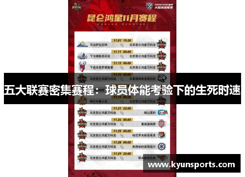 五大联赛密集赛程：球员体能考验下的生死时速